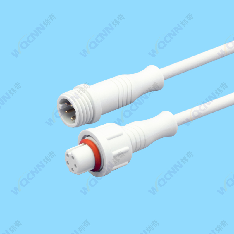 WQ-057公 WQ-089母 M12-5P小腰防水插頭