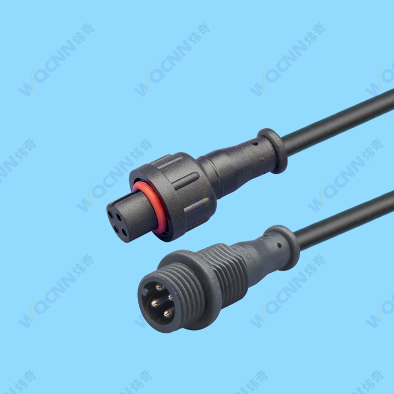 WQ-067母 WQ-068公 M12-1.5端子防水插頭