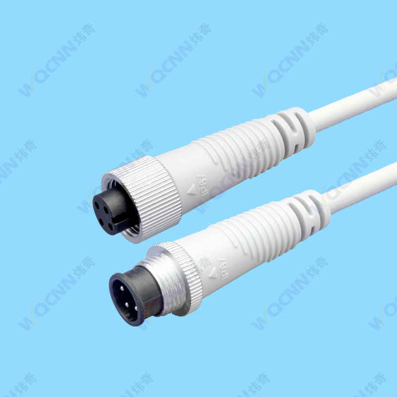 WQ-101公,102母 M12-2~8P防水插頭