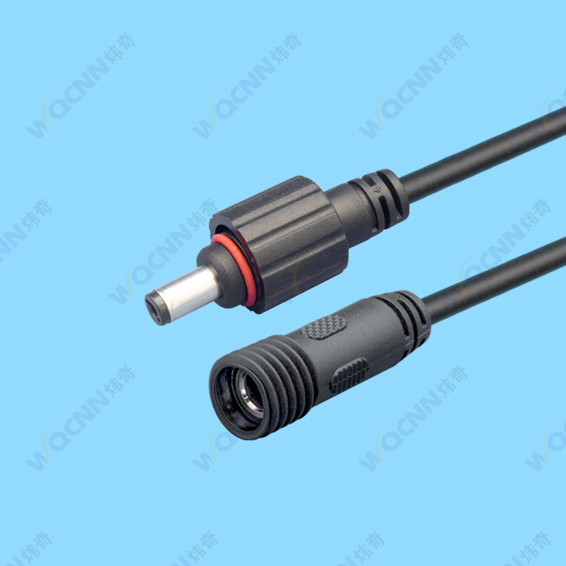 WQ-151公 152母 DC5521-25音插防水插頭