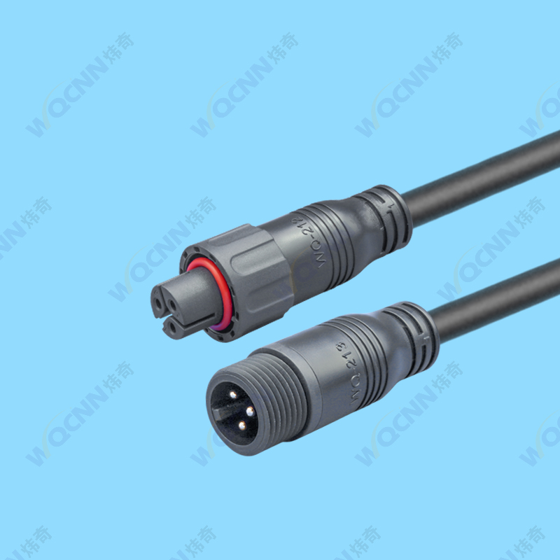 WQ-212母,213公 M18  3~4P防水插頭